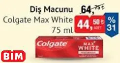 COLGATE MAX WHİTE DİŞ MACUNU COLGATE MAX WHİTE DİŞ MACUNU
